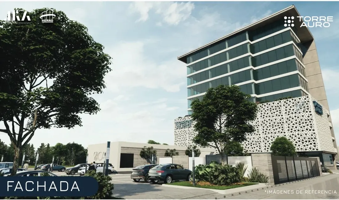 Torre Auro · Modelo B — Oficina de 120 m²